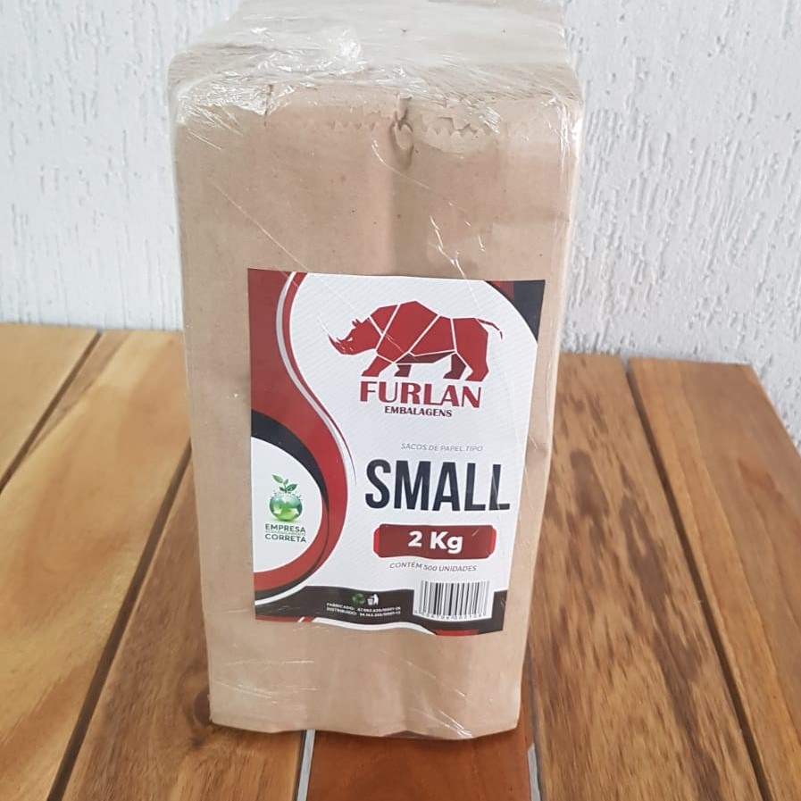 SACO MARRON 2 KG 500 UN