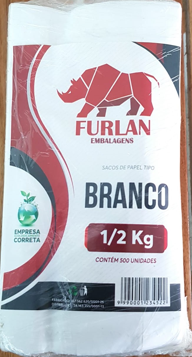 SACO BRANCO 1\2  KG 500 UN