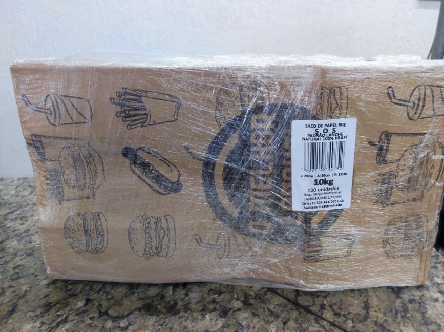 SACO PERSONALIZADO 10 KG  KRAFT 100 UN
