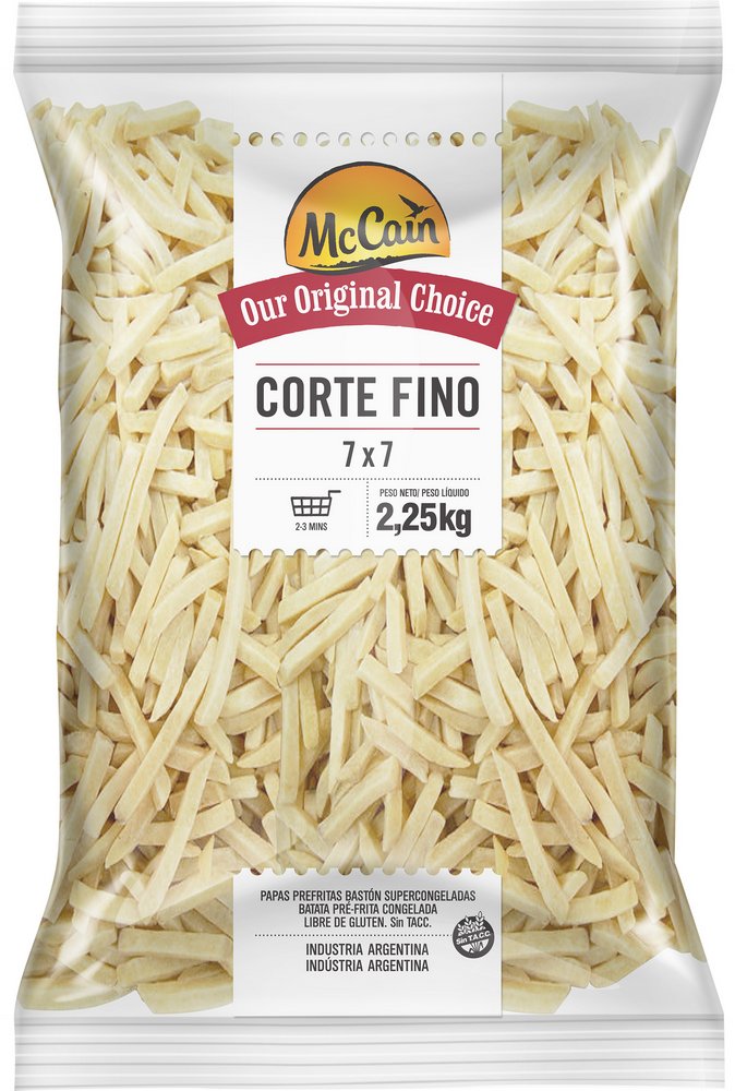 BATATA CORTE FINO 7 MM MCCAIN 2,250 KG