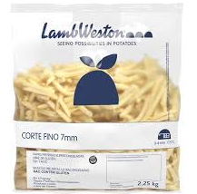 BATATA CORTE FINO 2,25 KG 7 MM  LAMB WESTON 