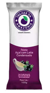 PALETA AÇAI C/ LEITE CONDENSADO - 100 GR - 