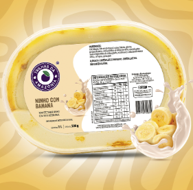 NINHO C/ BANANA - SORVETE 1 LITRO