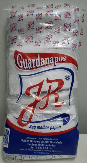 GUARDANAPO 14X14 JR 1000 UN 