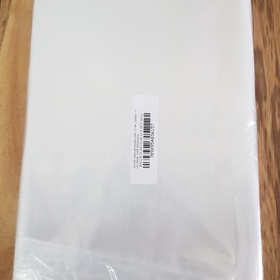 SACO PLASTICO 25X35 1 KG