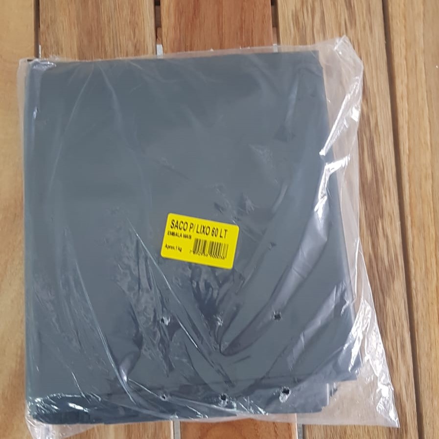 SACO DE LIXO 60 L RECICLADO 1 KG