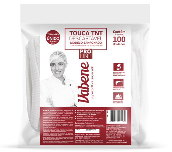 TOUCA BRANCA TNT PC 100