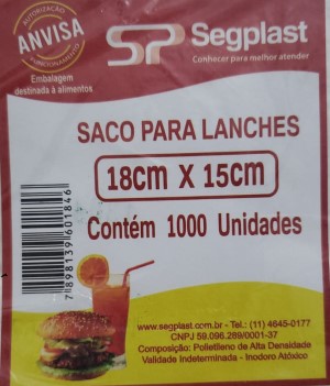 SACO 18X15 LEITOSO 1000 UN