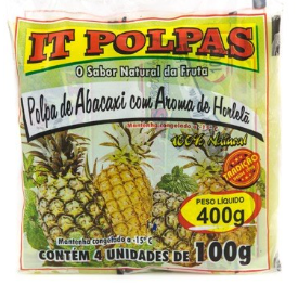  IT POLPAS  ABACAXI / HORTELA - 400GR