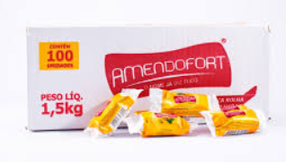 AMENDOFORT PAÇOCA ROLHA 100 UNIDADES
