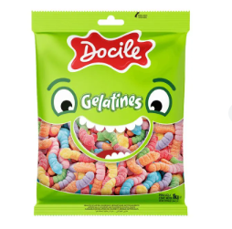 BALA DE GELATINA COBRINHAS CITRICAS 1 KG - DOCILE