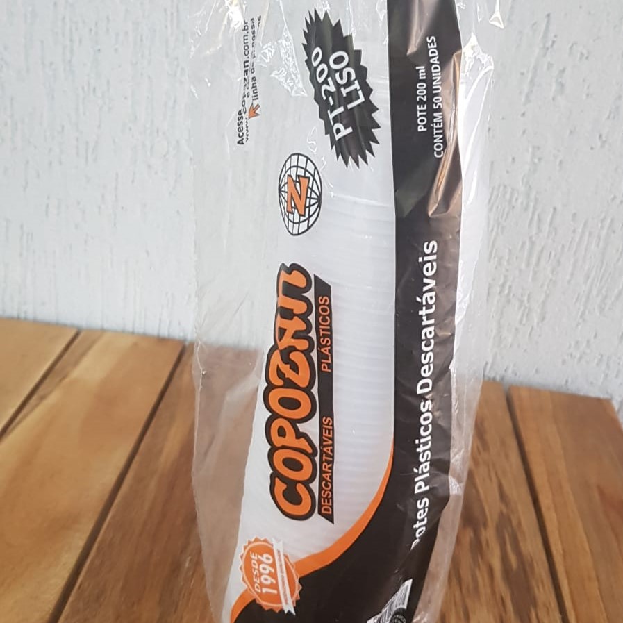 POTE PLASTICO 200 ML LISO COPOZAN
