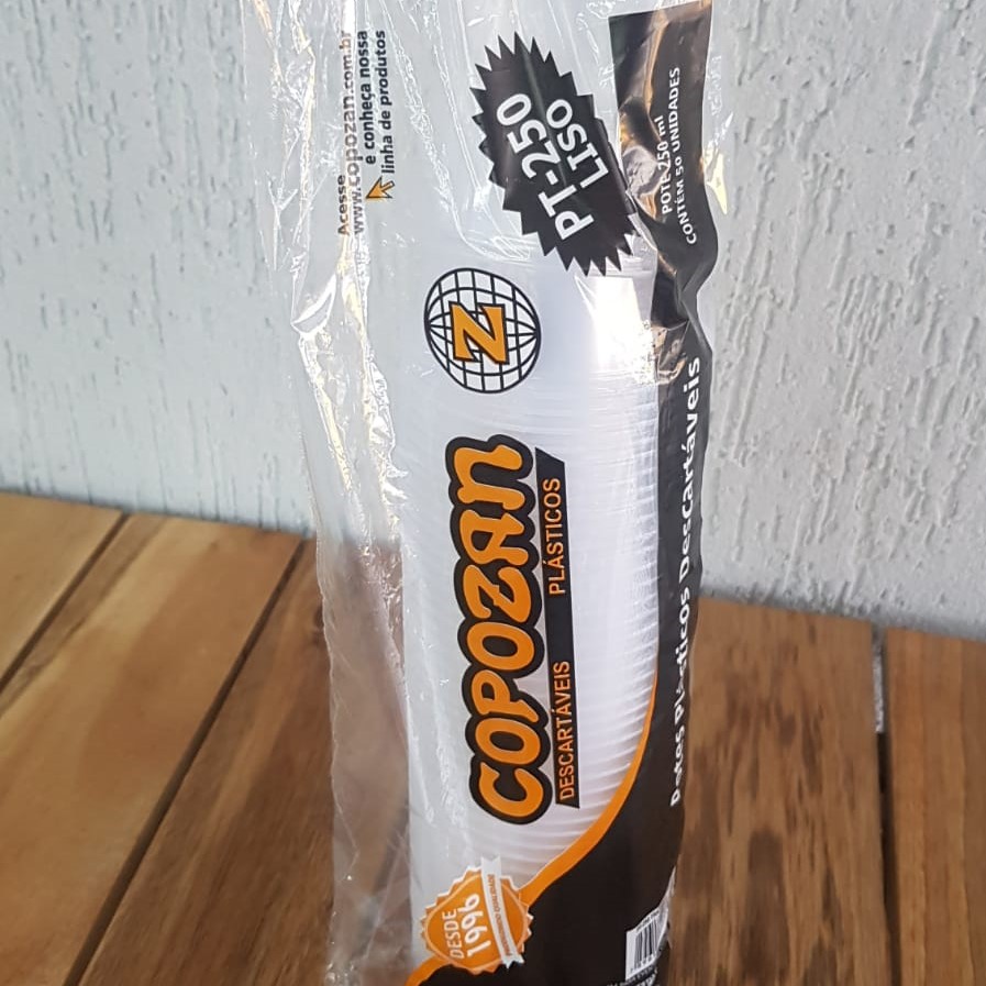 POTE PLASTICO 250 ML LISO COPOZAN