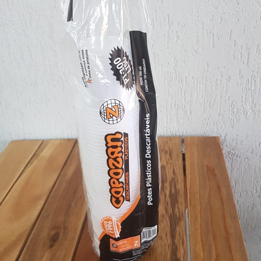 POTE PLASTICO 300 ML LISO COPOZAN