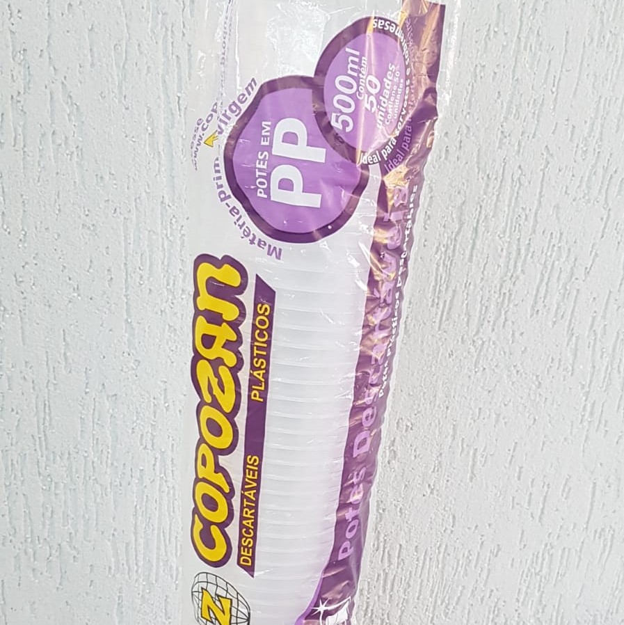 POTE PLASTICO 500 ML LISO COPOZAN