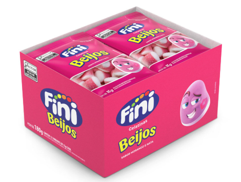 BEIJOS DE MORANGO FINI 15G