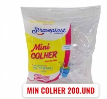 MINI COLHER CAFE/CHA/BRIG. 200 UN STRAW