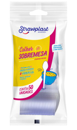 COLHER SOBREMESA PC 50 UN STRAW