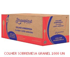 COLHER SOBREMESA GRANEL 1000 UN STRAW