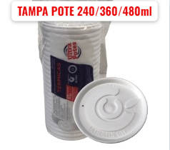 TAMPA POTE ULTRA ISOPOR 240/360/480 - 25 UN