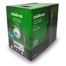 CX CABO UTP CAT5.E 4PX24 AWG CMX 305M IMPACT LAN IL5CAZ INTELBRAS 