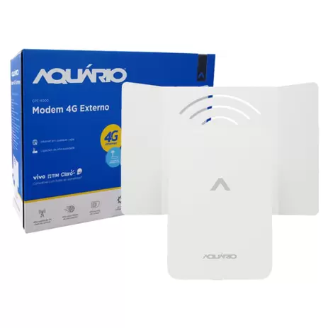 ROTEADOR EXTERNO 4G C/VOZ AMPLIMAX CPE4000 - AQUARIO