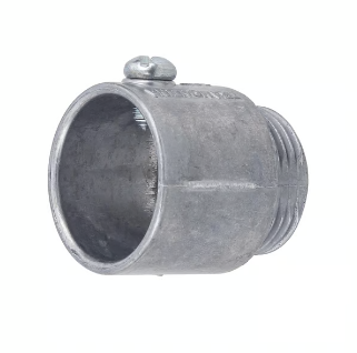 CONECTOR PARA CONDULETE MULTIPLO FABRICADO EM PVC SEM ROSCA DE COR CINZA COM MEDIDA DE 01 INFRA 