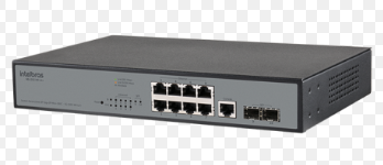 SWITCH INTELBRAS 08 PORTAS GERENCIAVEL SG 1002 2PGBIC POE L2 - 4760061