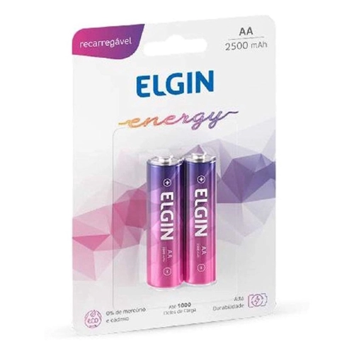 AA-2500 MAH-PILHA RECARREG.ELGIN BLIST 2