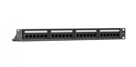 PATCH PANEL IMPACT LAN CAT5E 24 PORTAS PP524