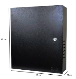 CAIXA METAL MINI FINE PT C/02 CHAVES PRETA 