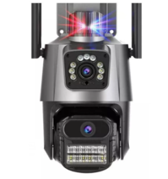 CAMERA IP DOME WIFI - DUPLA ZOMM 4X PTZ IP 66