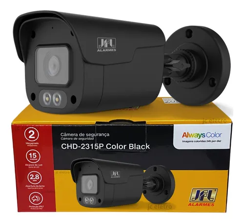 CAMERA BULLET 20MT 2MP 2,8MM FULL COLOR CHD-2315P BLACK