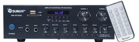 AMPLIFICADOR STEREO SUMAY SM-AP2000