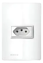 TOMADA BRAVA UP BR 2P+T 10A 250V PC