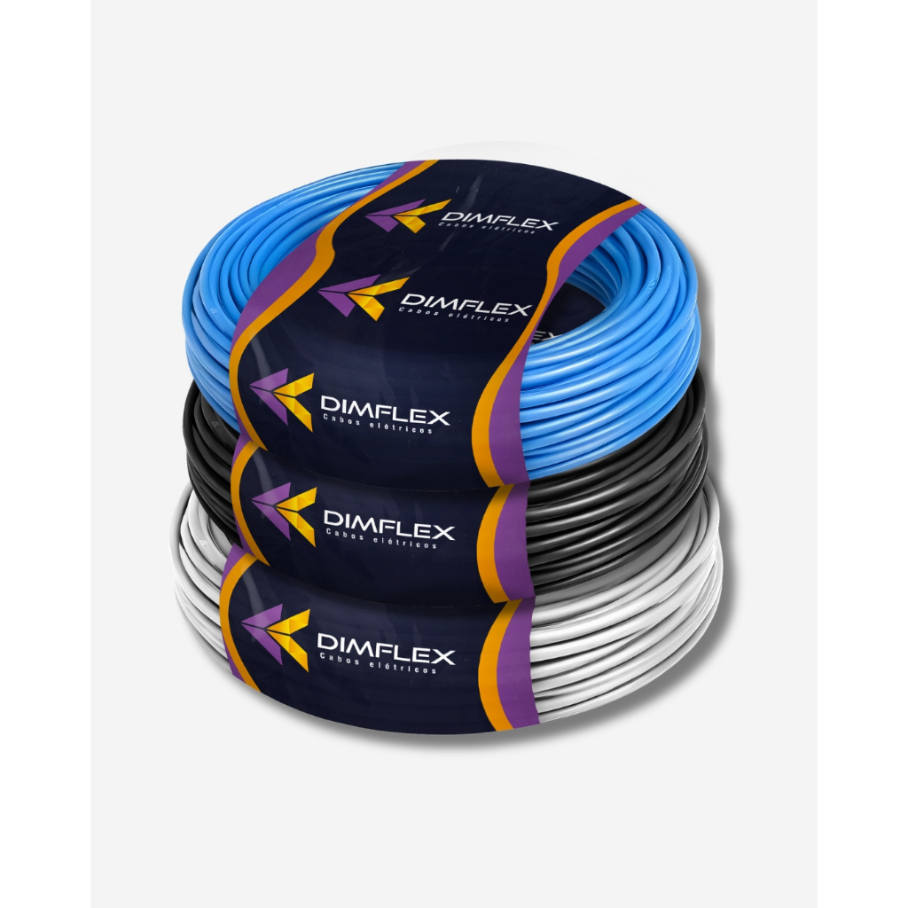 CABO FLEXIVEL 1X4 MM PRETO DIMFLEX 