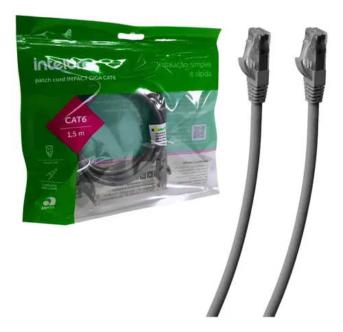 PATCH CORD CMX CAT6 1,5M INTELBRAS