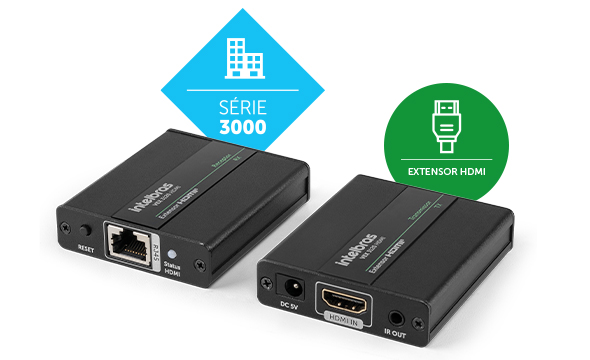 EXTENSOR DE HDMI INTELBRAS VEX 3120 RX IP 47800