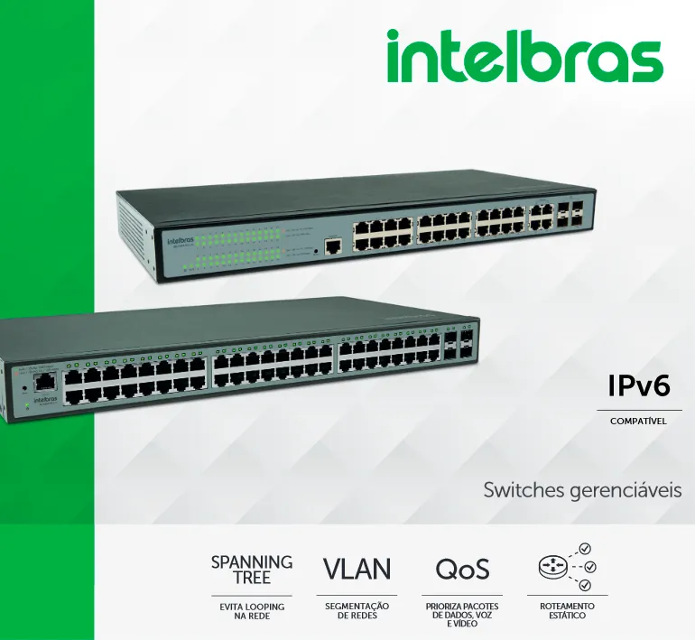 SWITCH 48P GERENCIAVEL G+ 4PBIC SG 5204 -  INTELBRAS