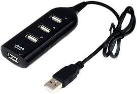 HUB MD9 USB 4 PORTAS 2.0 BARRA PRETO