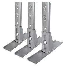 KIT DE FIXAÇÃO MOTOR BASCULANTE / SUPORTE BASCULANTE 150MM C/ REGULAGEM ZINCADO