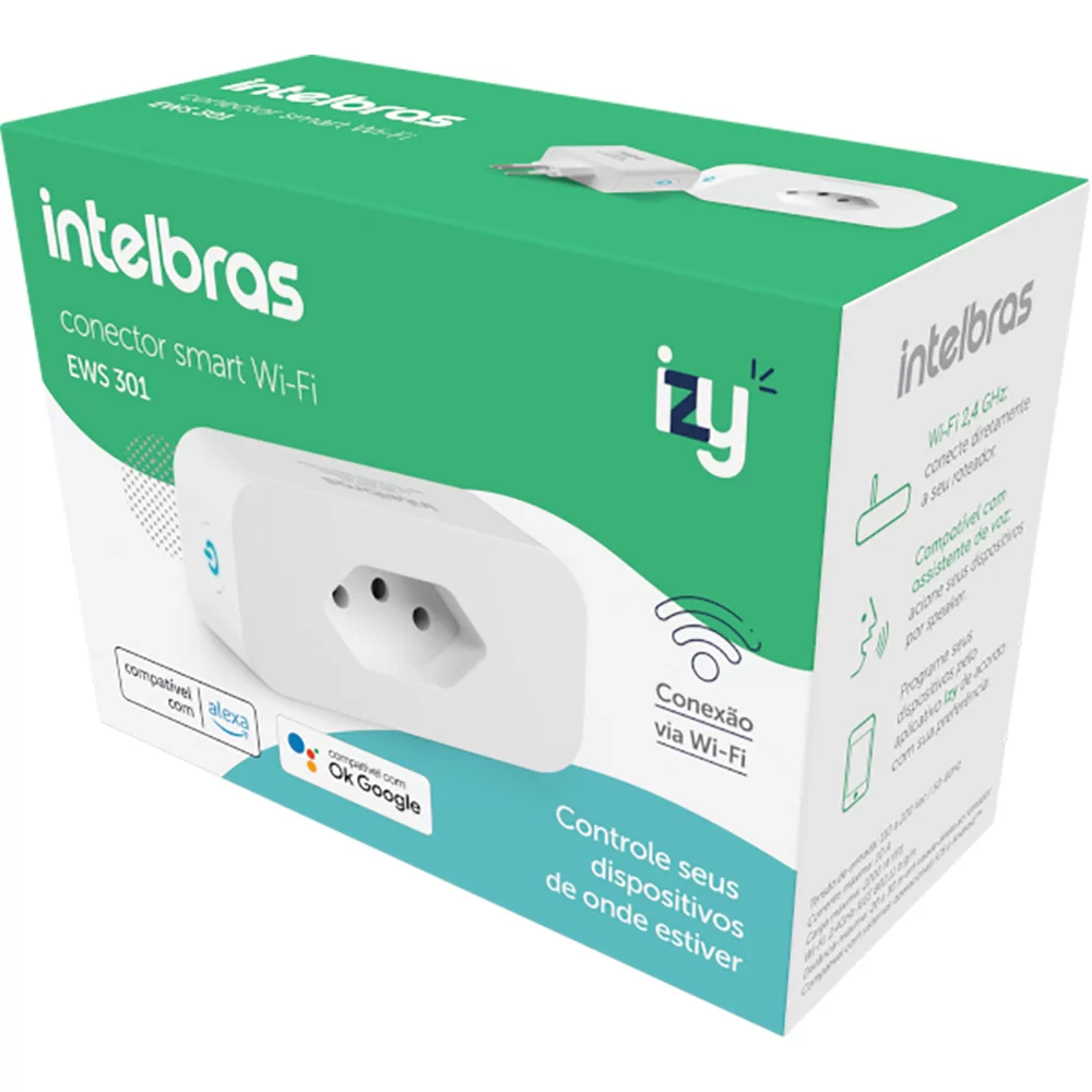 TOMADA CONECTOR INTELIGENTE  EWS 301 WIFI INTELBRAS 