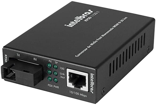 CONVERSOR DE MIDIA FAST WDM MONOMODO 20 KM KSFD 1120A
