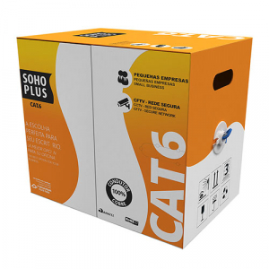 CABO LAN CAT6 HOMOLOGADO SHO PLUS /UTP AZUL 