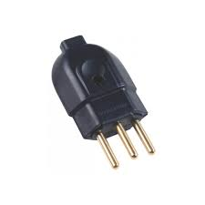 TOMADA MACHO E FEMEA 2P 10A 250V PT/BR  