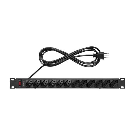 FILTRO DE LINHA ELET C/12 TOMADAS EPR 212+ P/RACK (3M) - INTELBRAS