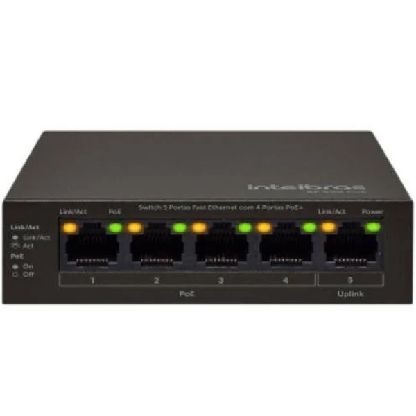 SWITCH 5P POE SF500 - INTELBRAS