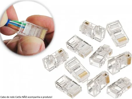 CONECTOR RJ45 GRIMPADO 